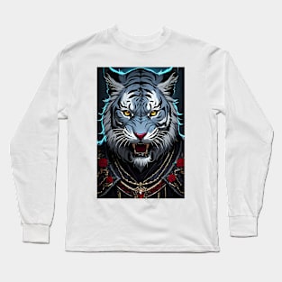 Cool Gothic Tiger Long Sleeve T-Shirt